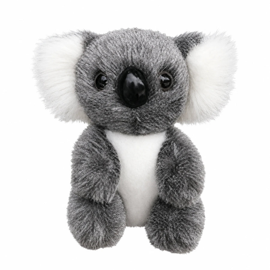 Koala Stuffed Animal with Realistic Gray and White Fur - Black / 6.5in / 16cm · Black / 4.5in / 12cm
