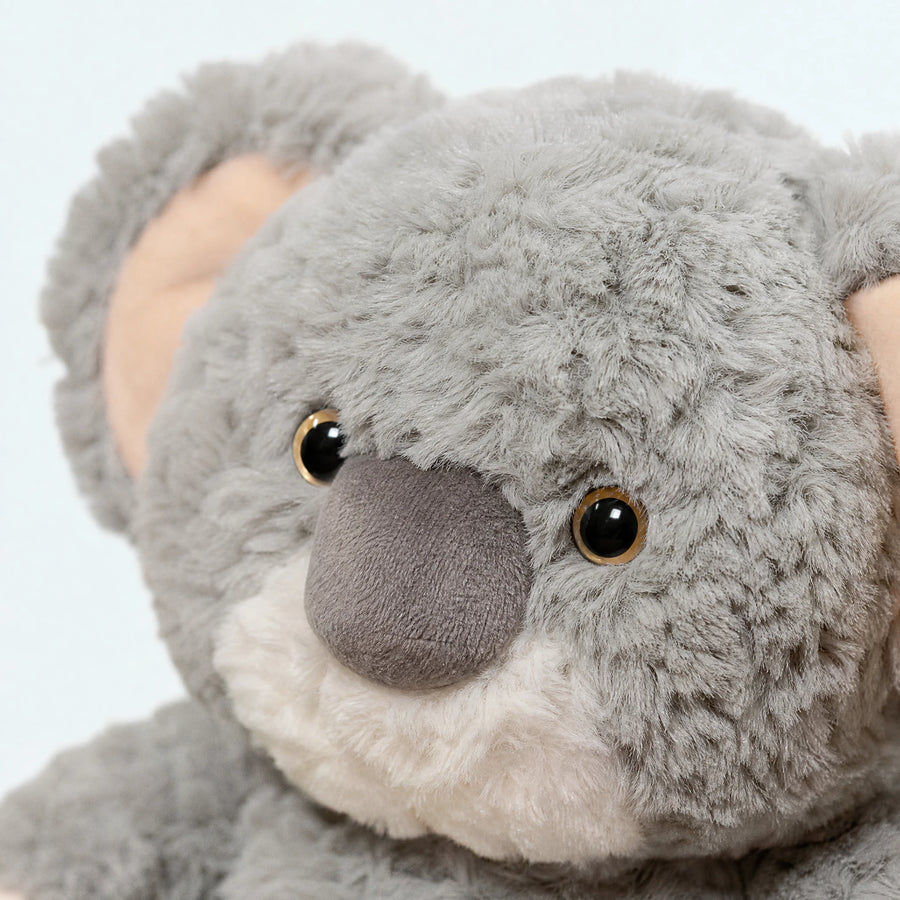 Koala Stuffed Animal with Soft Gray Plush – 35cm - Détail matière