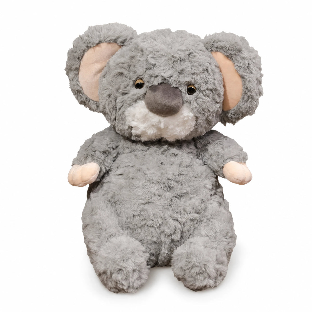 Koala Stuffed Animal with Soft Gray Plush – 35cm - Fond blanc