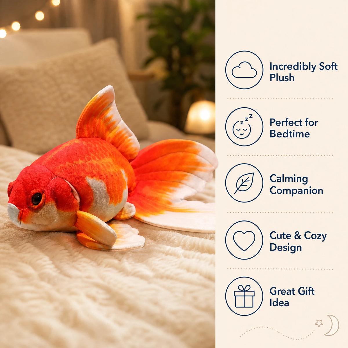Koi Fish Plush with Flowing Fins and Soft Body - Bénéfices produit