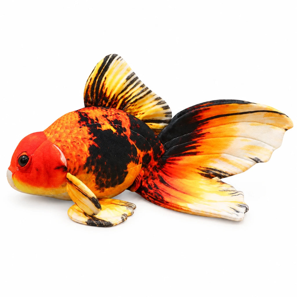 Koi Fish Plush with Flowing Fins and Soft Body - Black