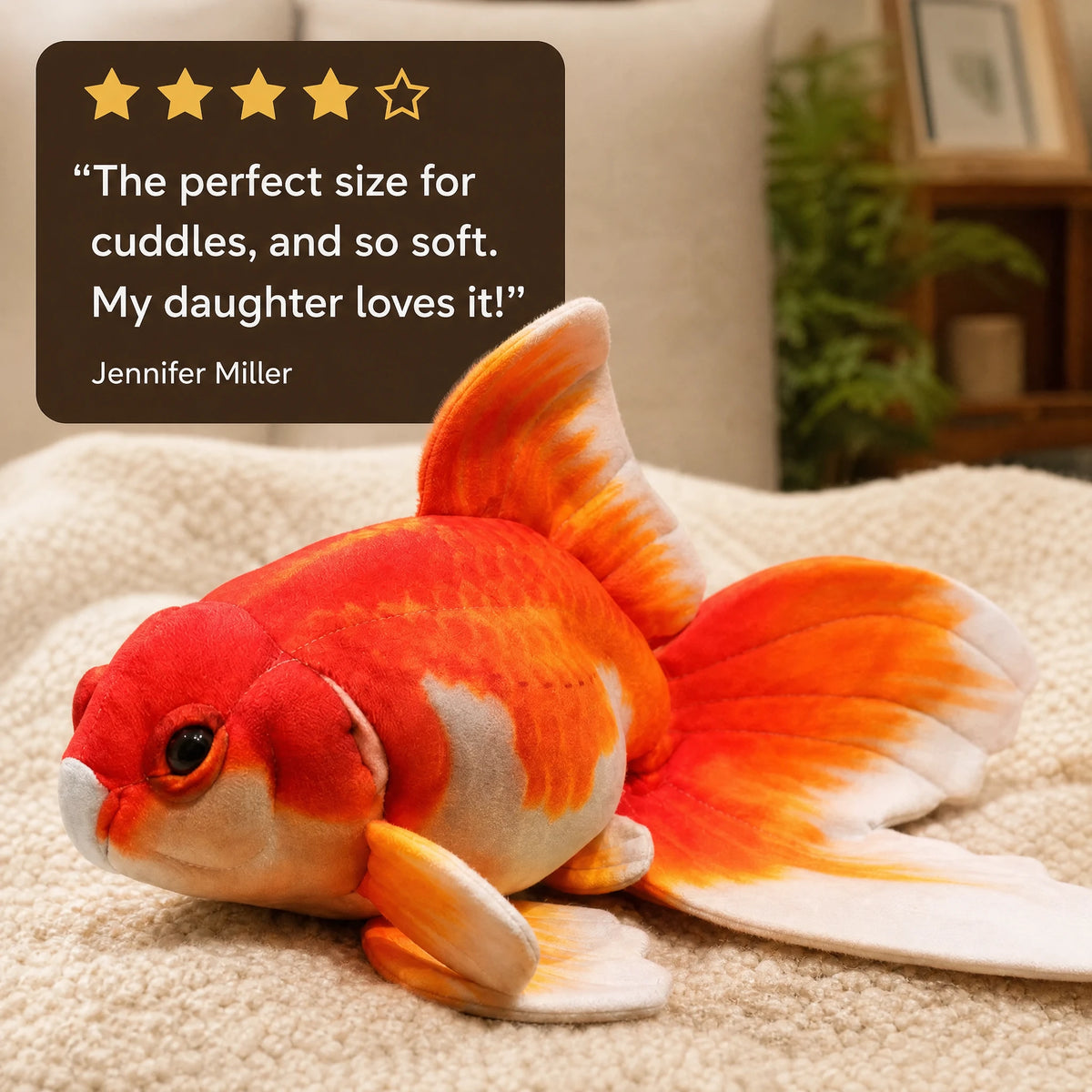 Koi Fish Plush with Flowing Fins and Soft Body - Image témoignage