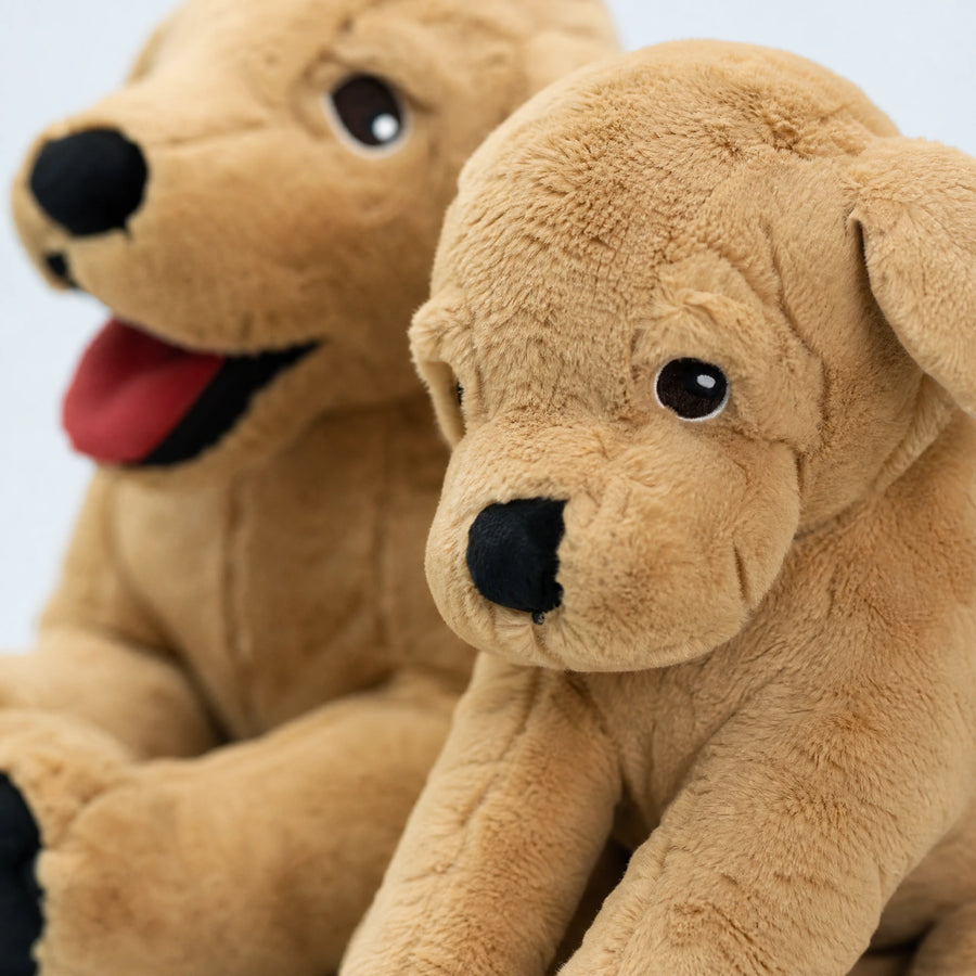 Labrador Plush Dog - Cuddly Golden Retriever Stuffed Toy - Détail matière