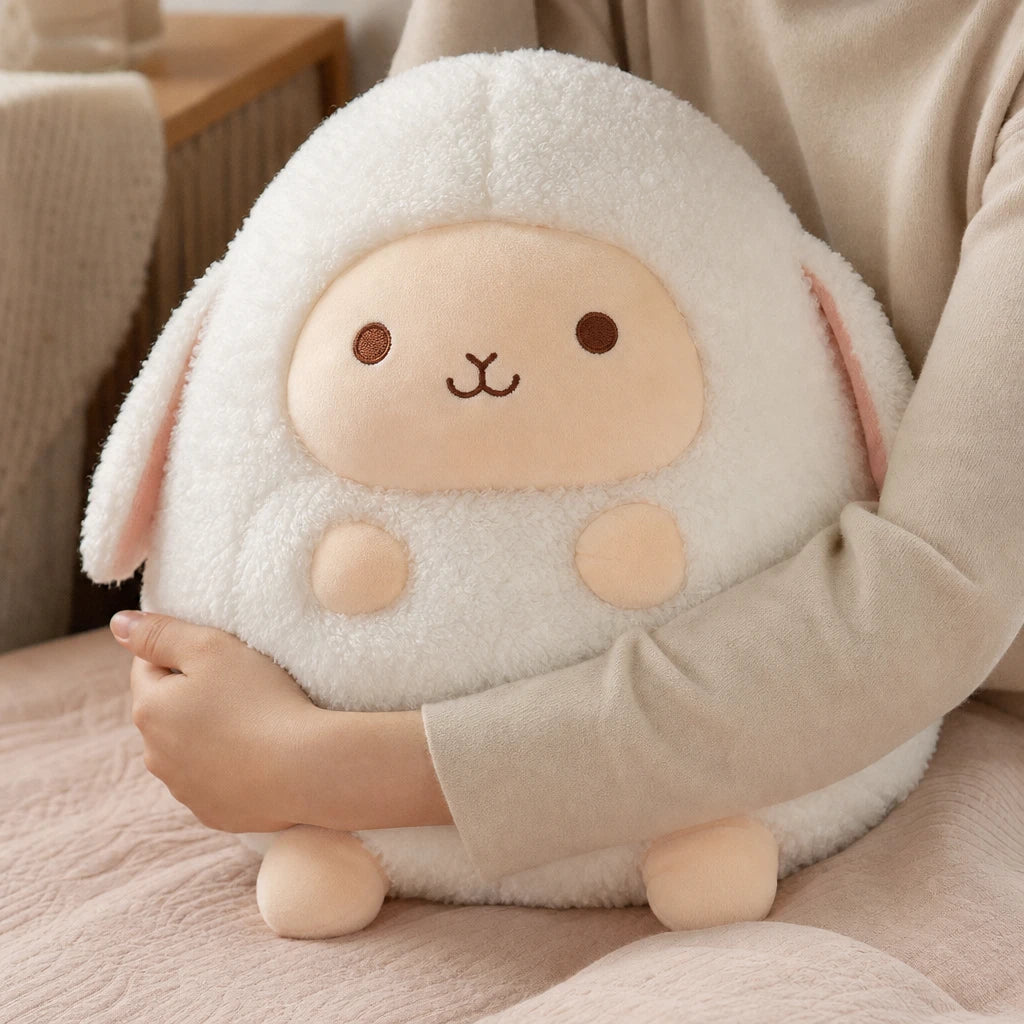 Lamb Plush with Soft Fleece Body and Rounded Shape - Utilisation du produit