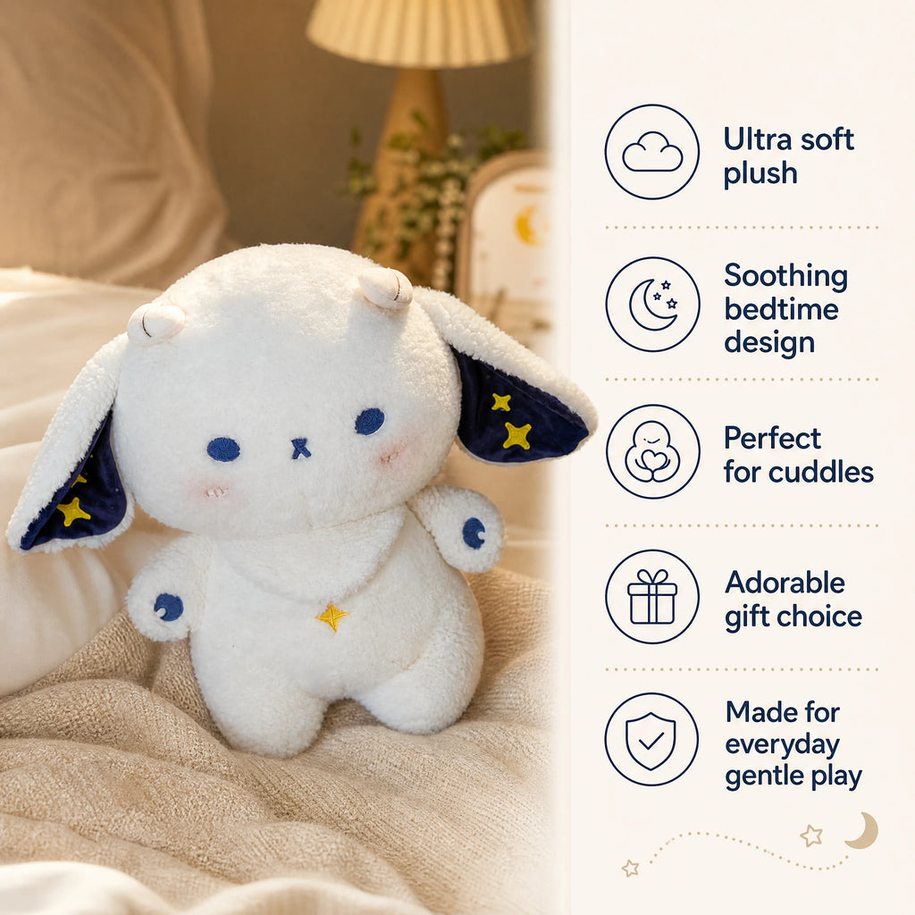 Lamb Plush with Starry Ears and Soft Fleece Texture - Bénéfices produit
