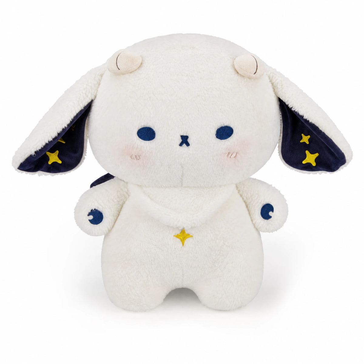 Lamb Plush with Starry Ears and Soft Fleece Texture - Fond blanc