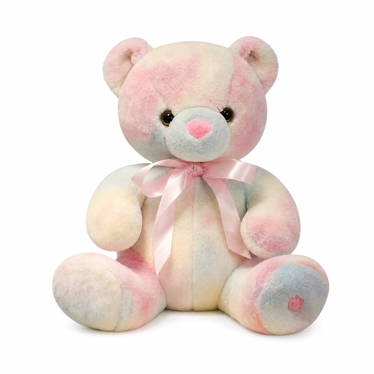Light Up Teddy Bear with Multicolor Plush Design - Fond blanc