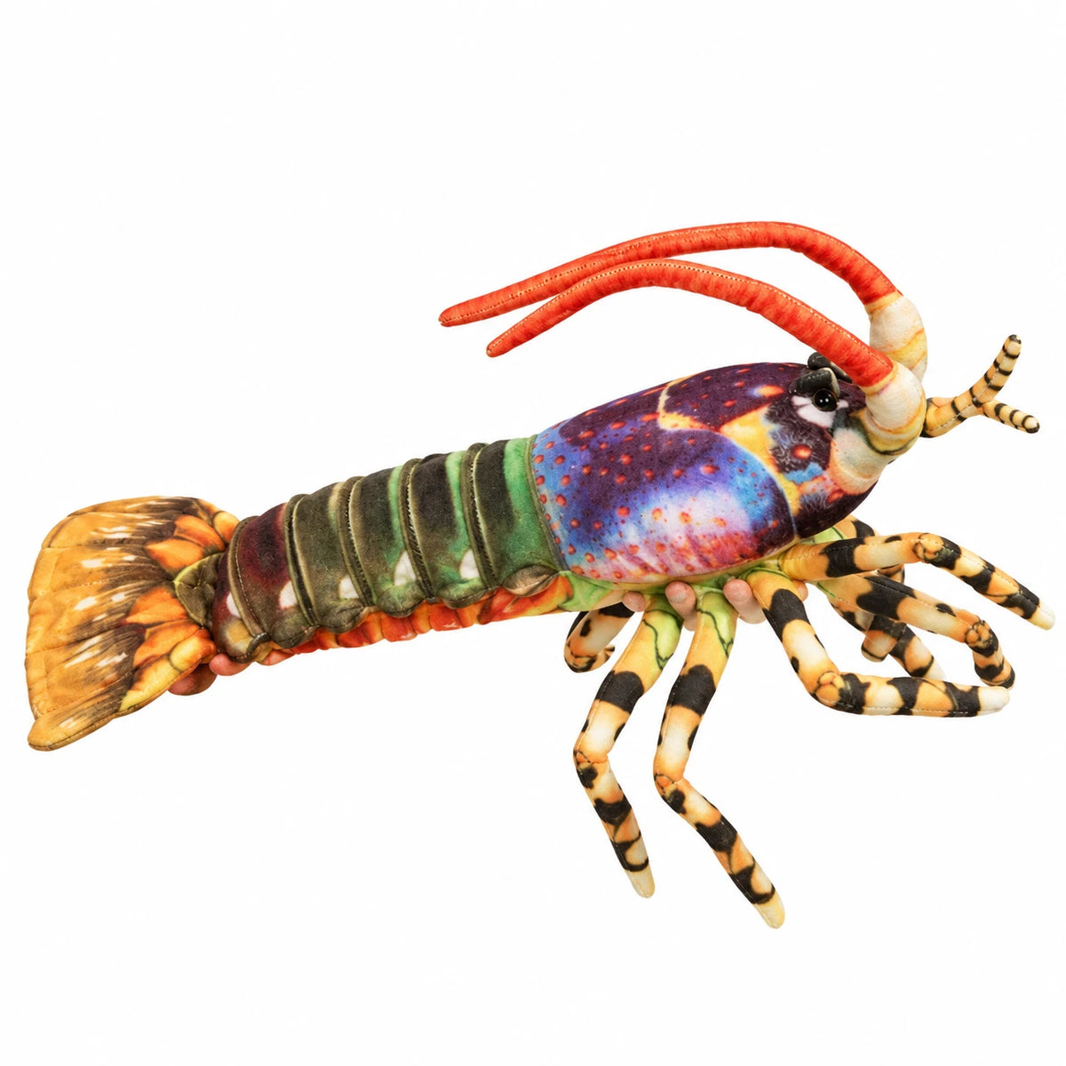 Lobster Plush with Rainbow Shell and Soft Legs - 21in / 55cm · 30in / 75cm