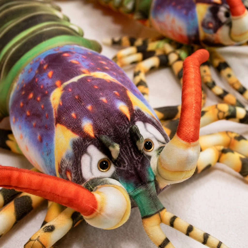Lobster Plush with Rainbow Shell and Soft Legs - Détail matière