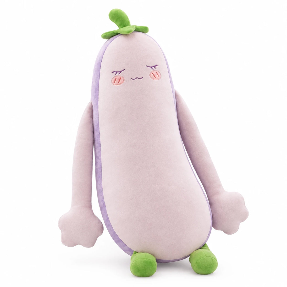 Long Arm Plush Pillow with Soft Huggable Limbs - Eggplant