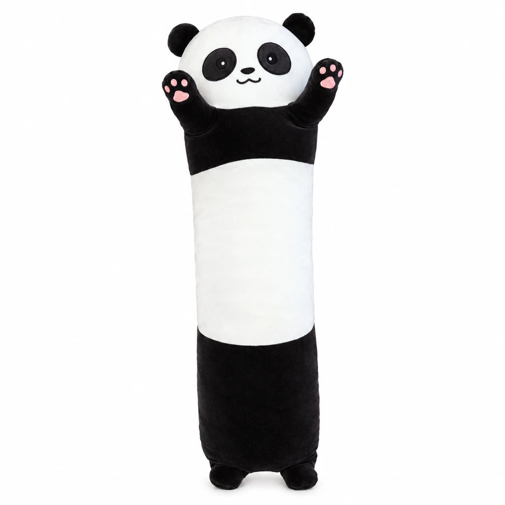 Long Body Pillow Plush - Animal Characters with Huggable Design - Kuba / Panda / 27in / 70cm … (3 tailles)