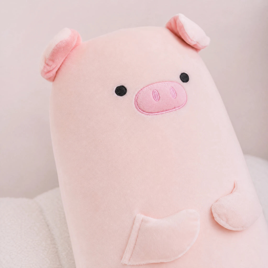 Long Body Pillow Plush - Capybara, Alpaca or Pig - Détail matière