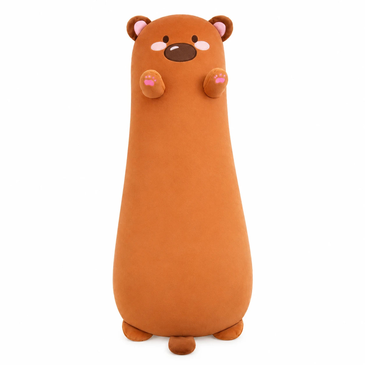 Long Body Pillow Plush with Adorable Animal Characters - Bear