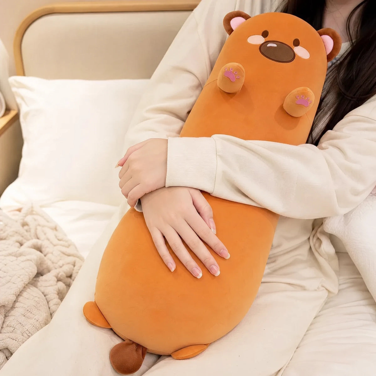 Long Body Pillow Plush with Adorable Animal Characters - Utilisation du produit