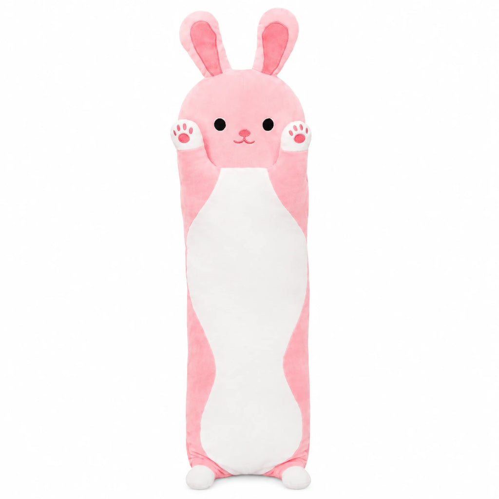 Long Body Pillow Plush with Animal Designs - Bunny / 27in / 70cm … (3 tailles)