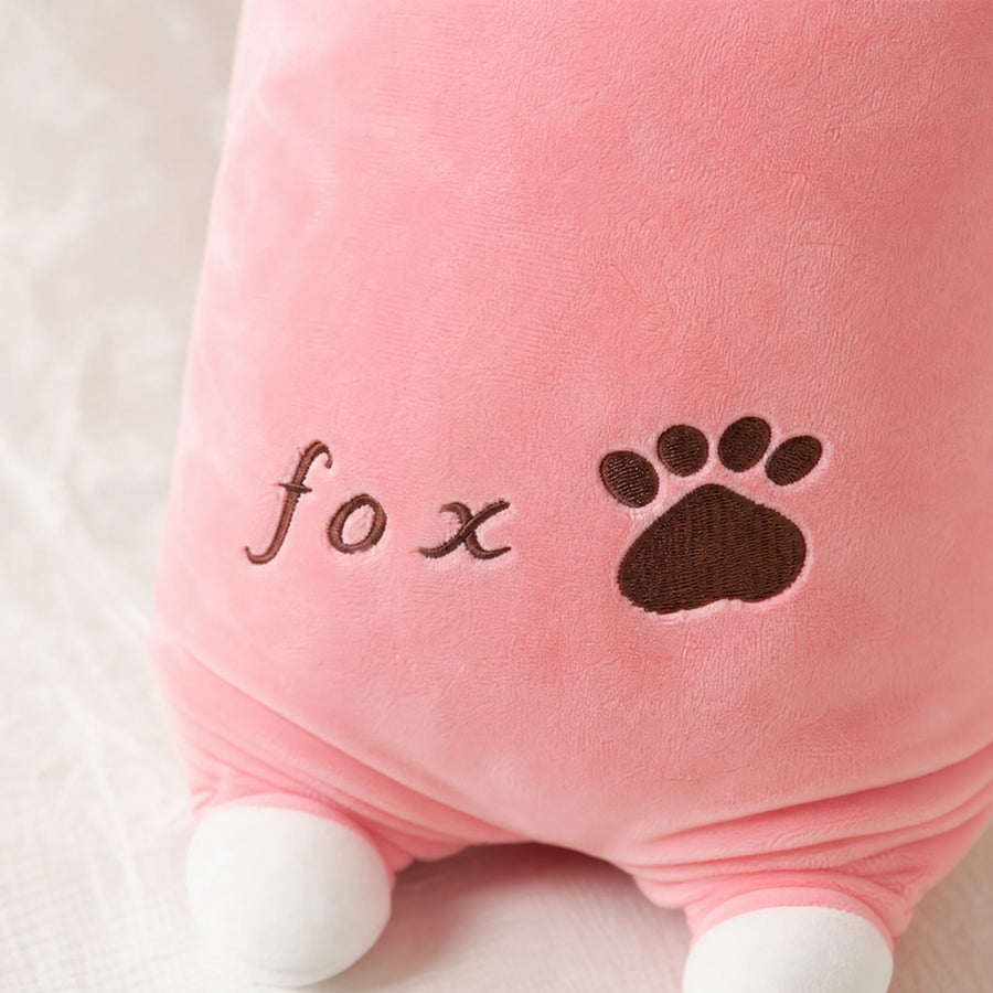 Long Body Pillow Plush with Animal Designs - Détail matière