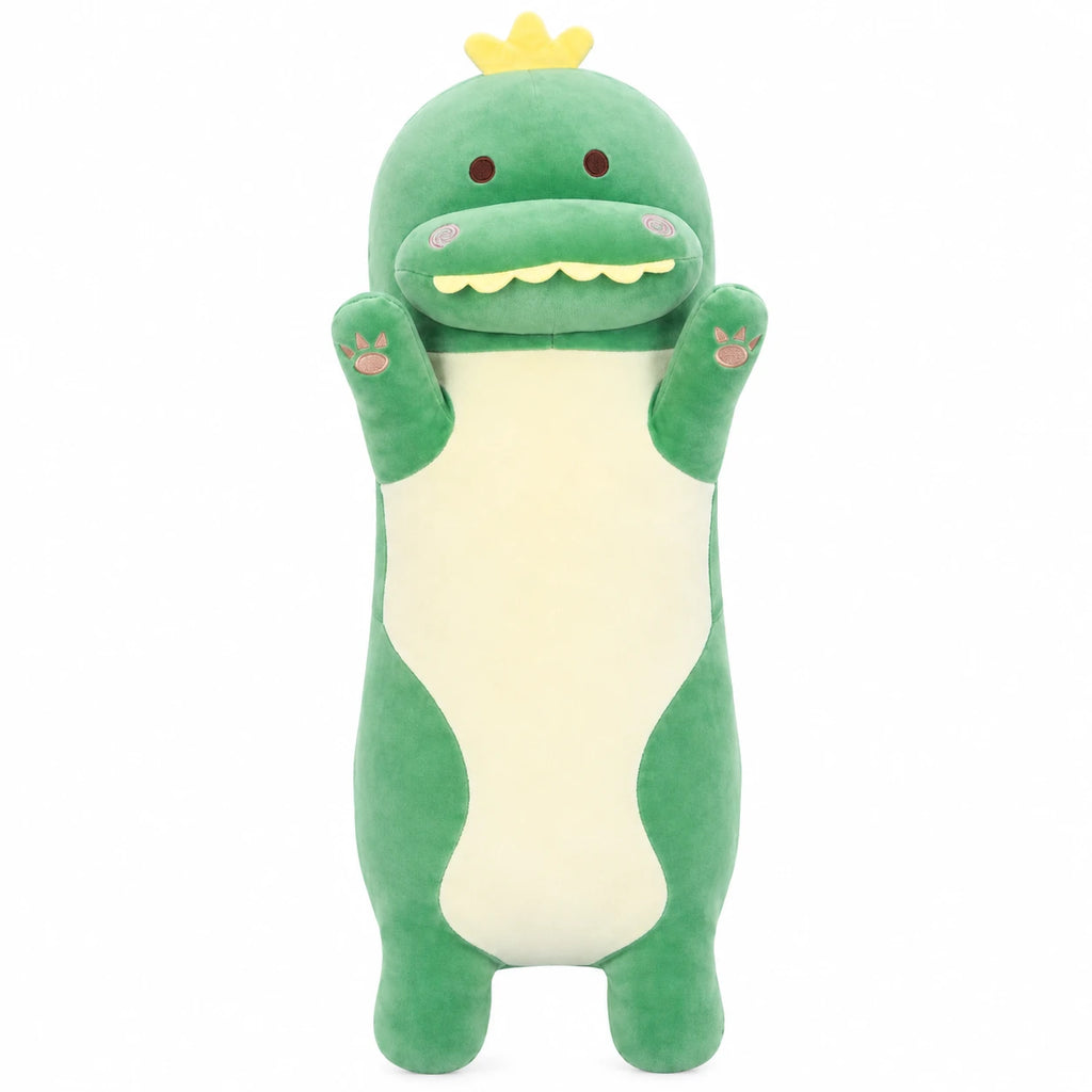 Long Body Pillow Plush with Animal Designs - Dinosaur / 27in / 70cm … (3 tailles)