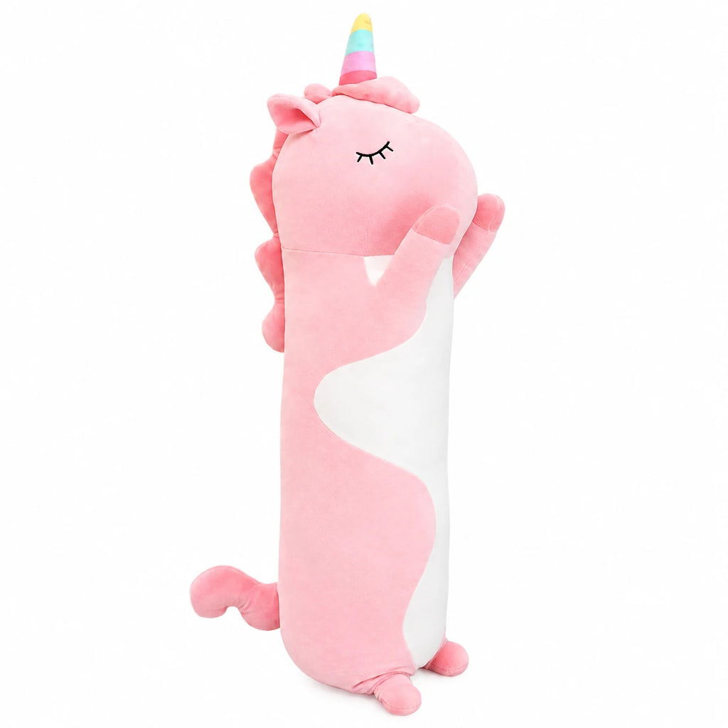 Long Body Pillow Plush with Animal Designs - Unicorn / 27in / 70cm … (3 tailles)