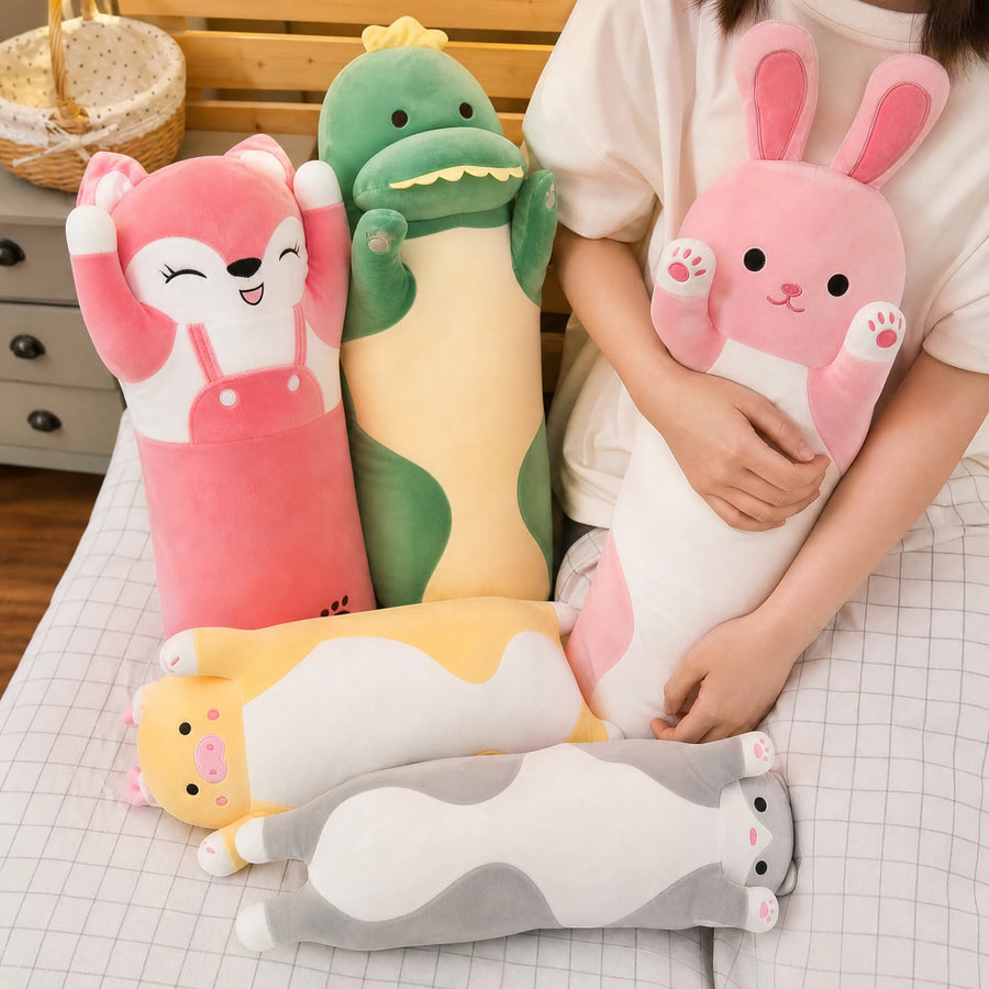Long Body Pillow Plush with Animal Designs - Utilisation du produit