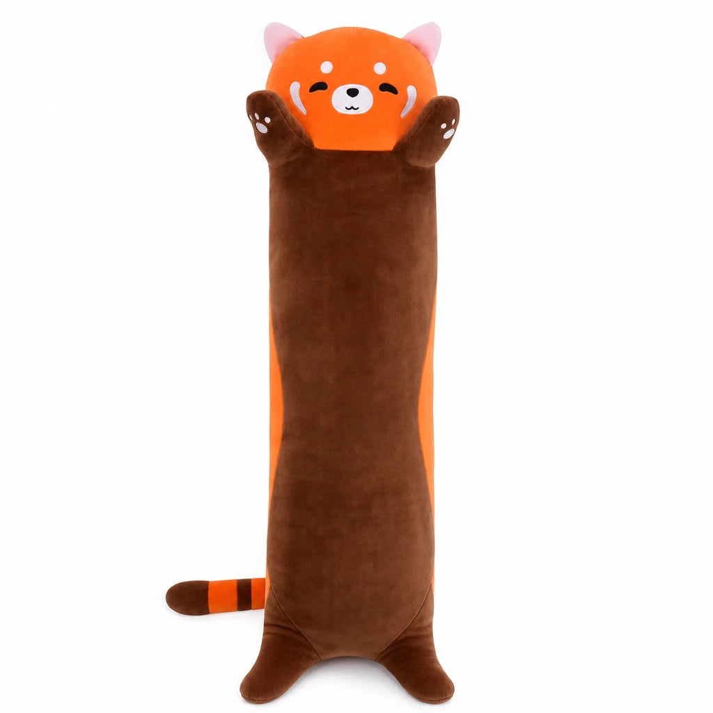 Long Body Plush in Red Panda, Axolotl, and Capybara - Chai the Red Panda
