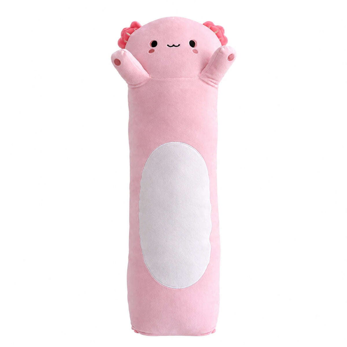 Long Body Plush in Red Panda, Axolotl, and Capybara - Pink Axolotl