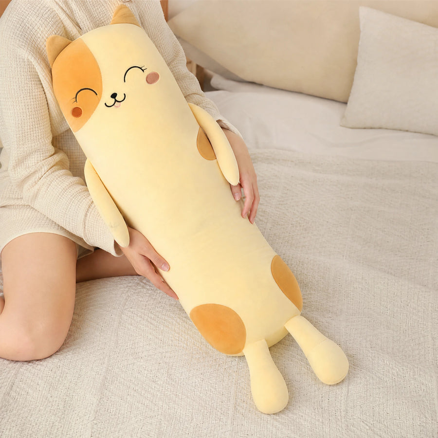 Long Cat Pillow with Smiling Face and Soft Cotton - Utilisation du produit
