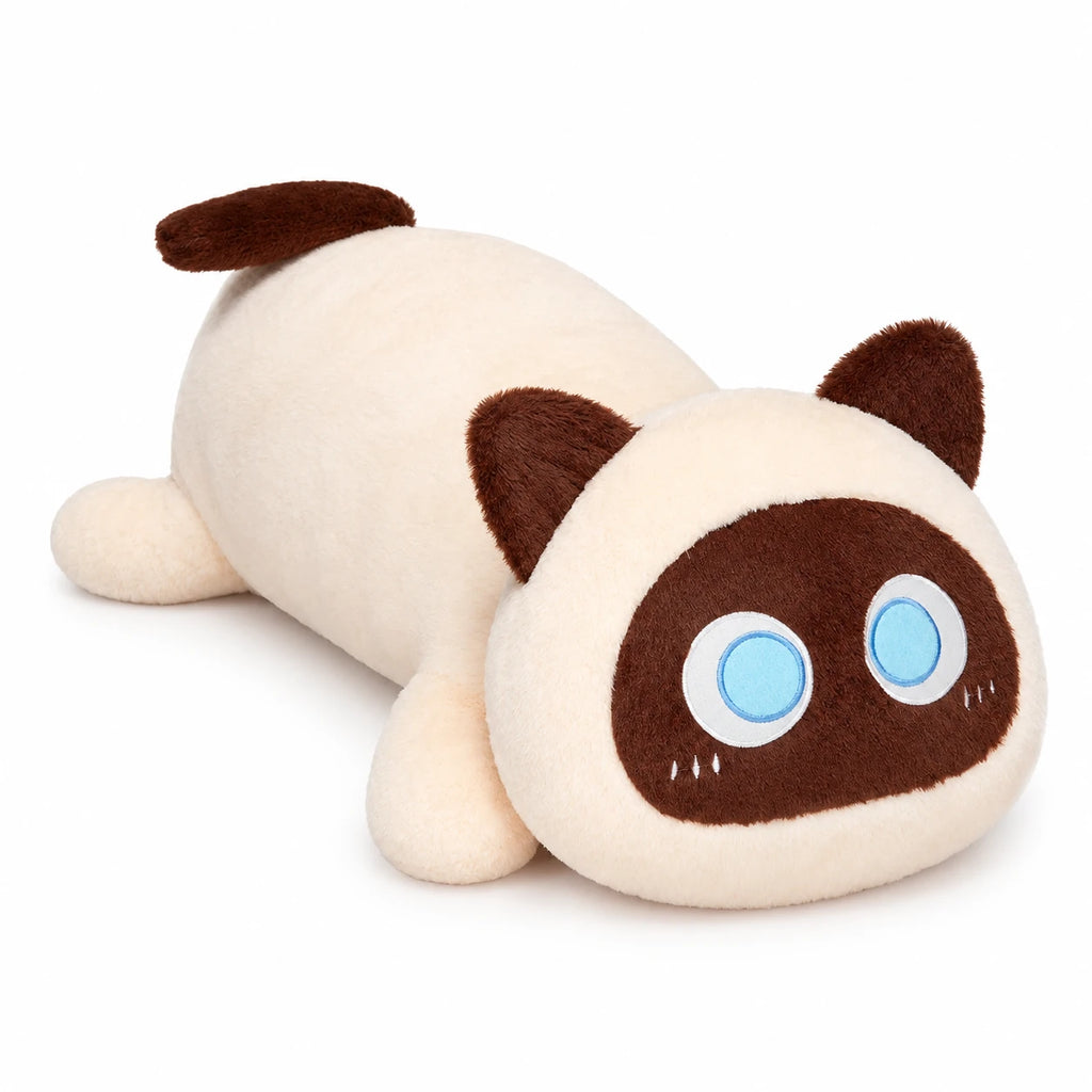 Long Cat Plush with Extra Soft Snuggly Body - White / 20in / 50cm · White / 35in / 90cm