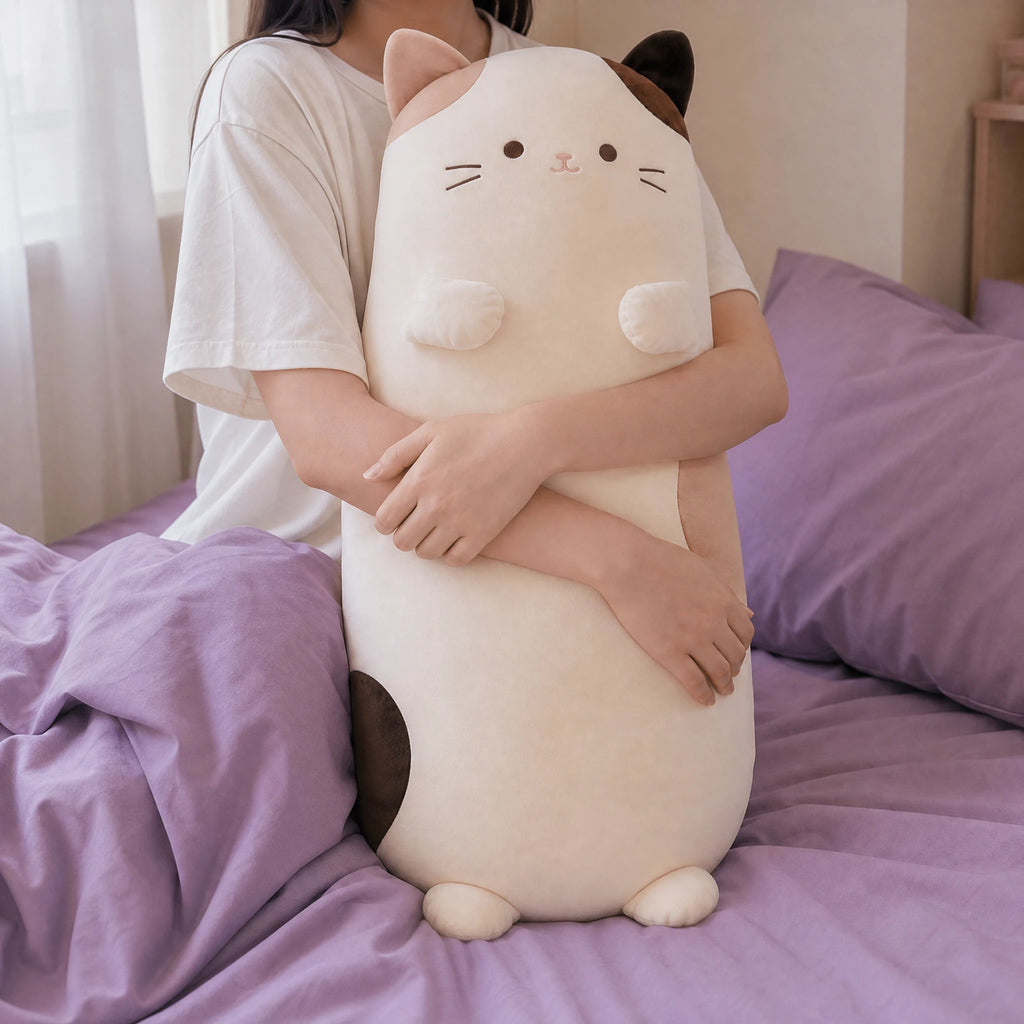 Long Cat Plush with Spotted Pattern and Soft Body - Utilisation du produit
