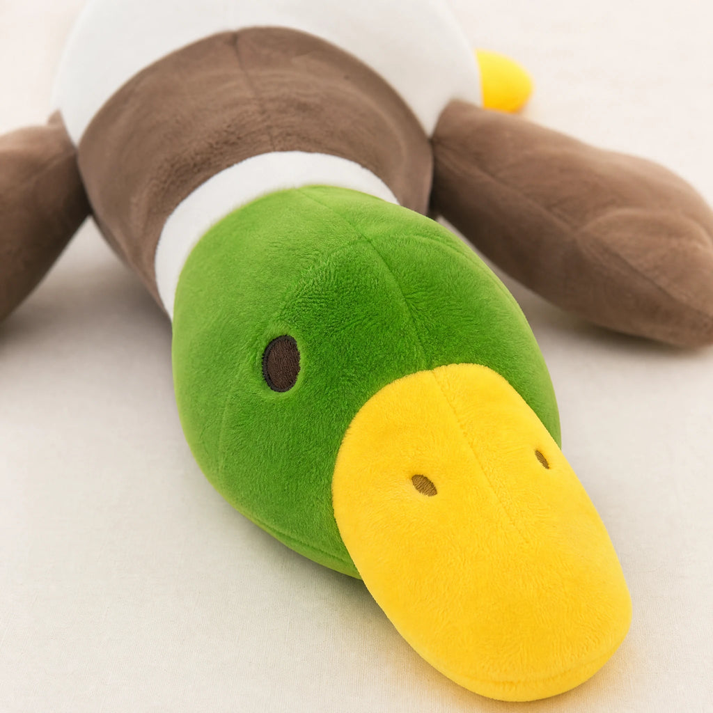 Mallard Duck Plush with Oversized Floppy Body - Détail matière