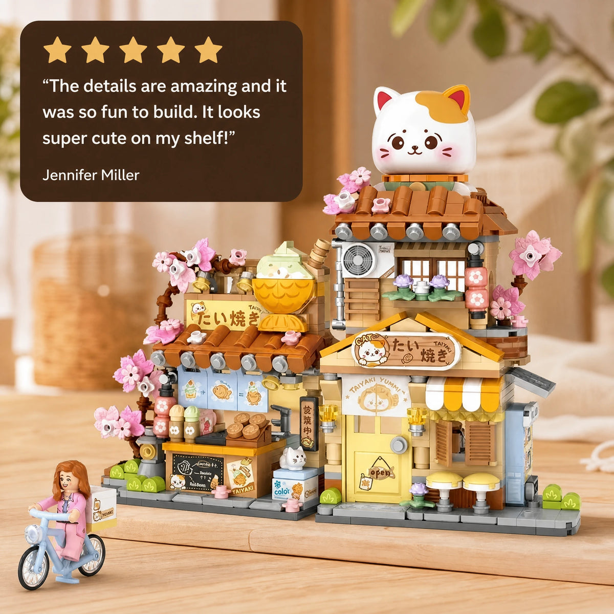 Micro Building Blocks Cafe - Foldable Cat or Bear Theme - Image témoignage