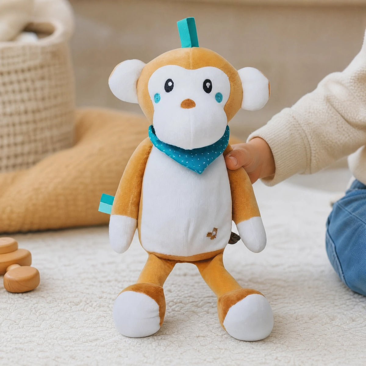 Monkey Plush Nightlight with Soothing Lullaby Music - Utilisation du produit