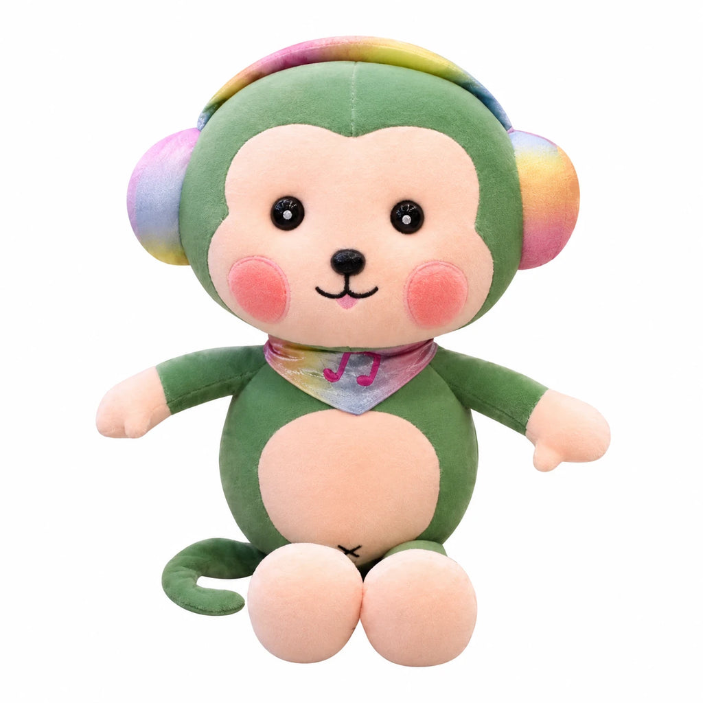 Monkey Plush with Rainbow Gradient Design and Soft Cotton - 35.5in / 90cm … (4 tailles)