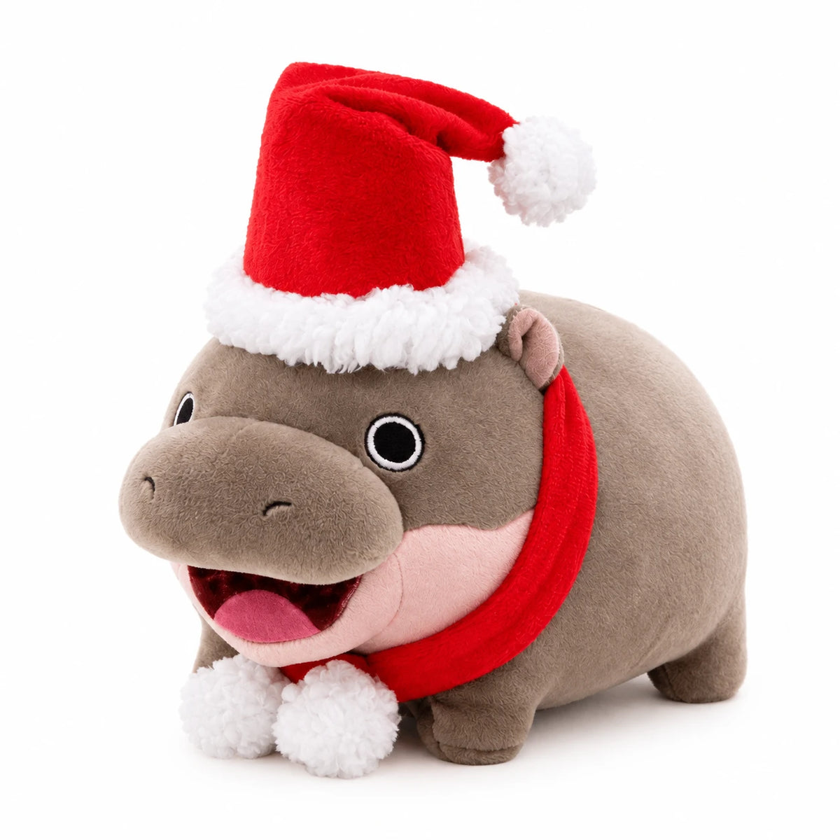 Moo Deng Hippo Plush – Viral Baby Hippo Stuffed Animal - Christmas (22cm / 8.5in)