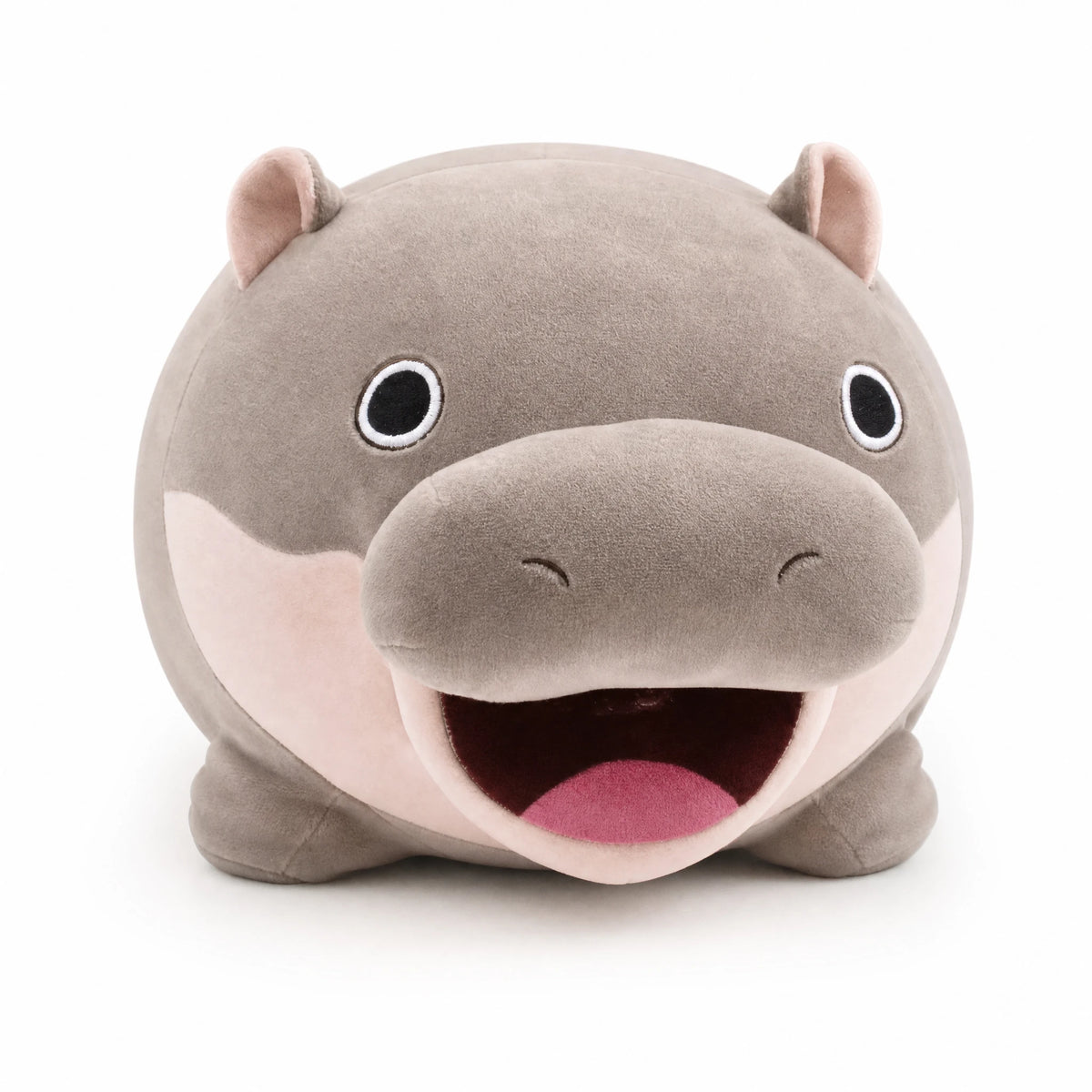 Moo Deng Hippo Plush – Viral Baby Hippo Stuffed Animal - Fond blanc