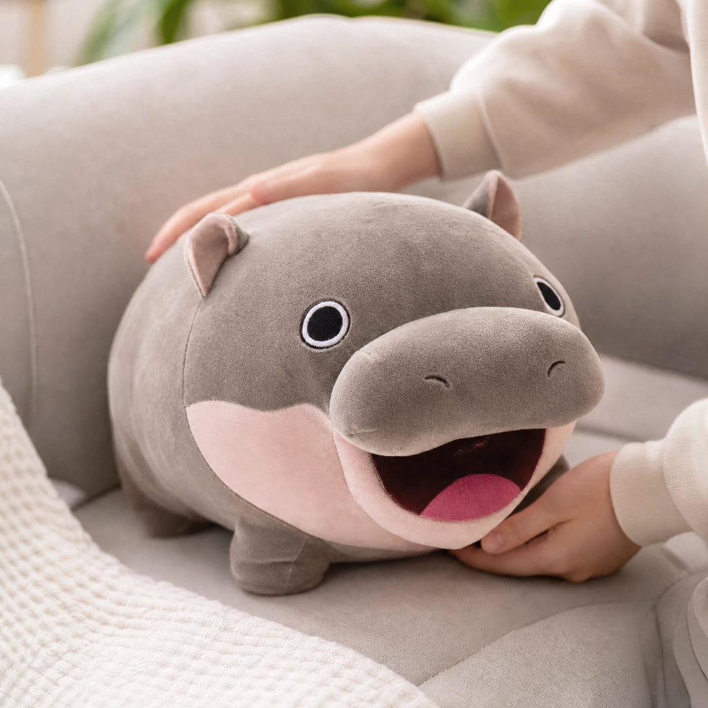 Moo Deng Hippo Plush – Viral Baby Hippo Stuffed Animal - Utilisation du produit