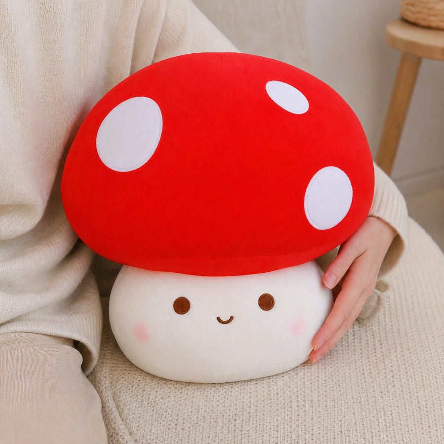 Mushroom Plush – Red Spotted with Smiling Face - Utilisation du produit