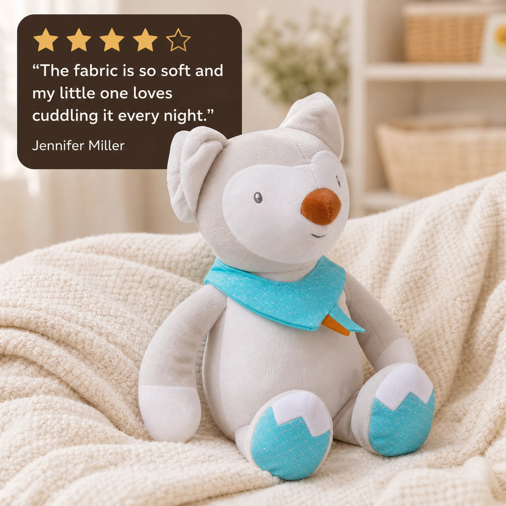Musical Fox Plush with Night Light and Calming Features - Image témoignage