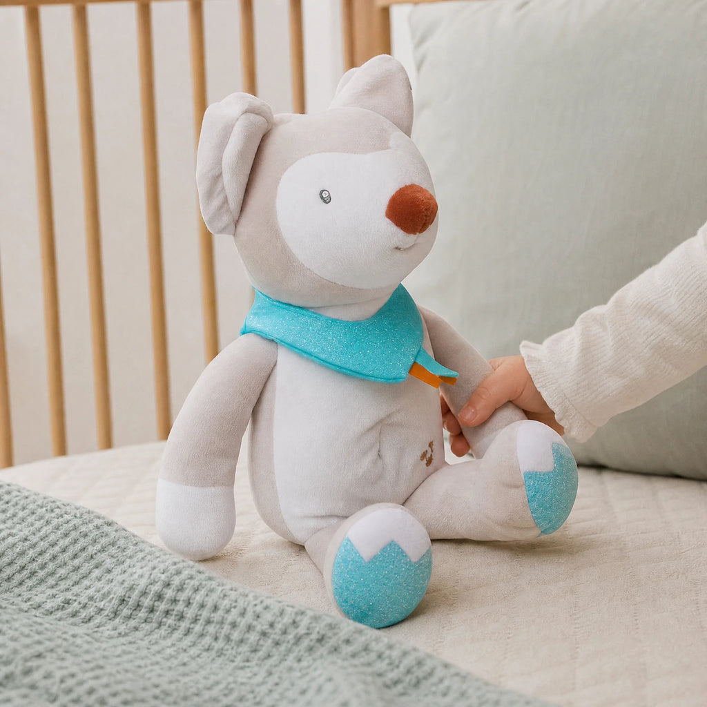 Musical Fox Plush with Night Light and Calming Features - Utilisation du produit