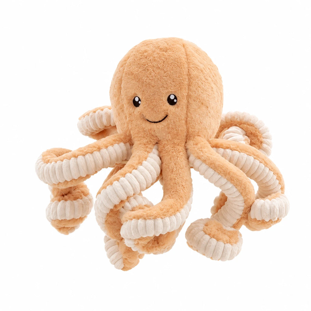 Octopus Plush with Textured Tentacles - 7in / 18cm / Orange … (4 tailles)
