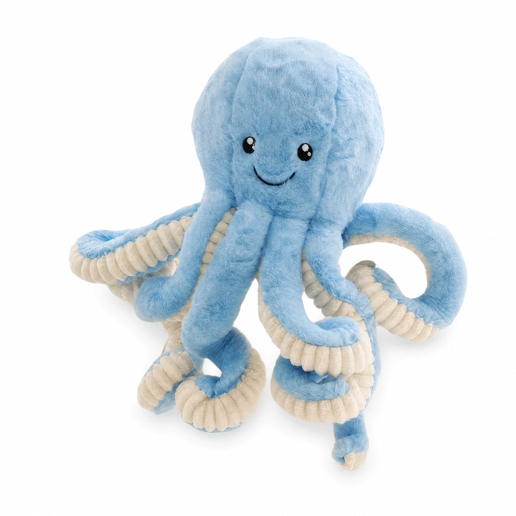 Octopus Plush with Textured Tentacles - Fond blanc