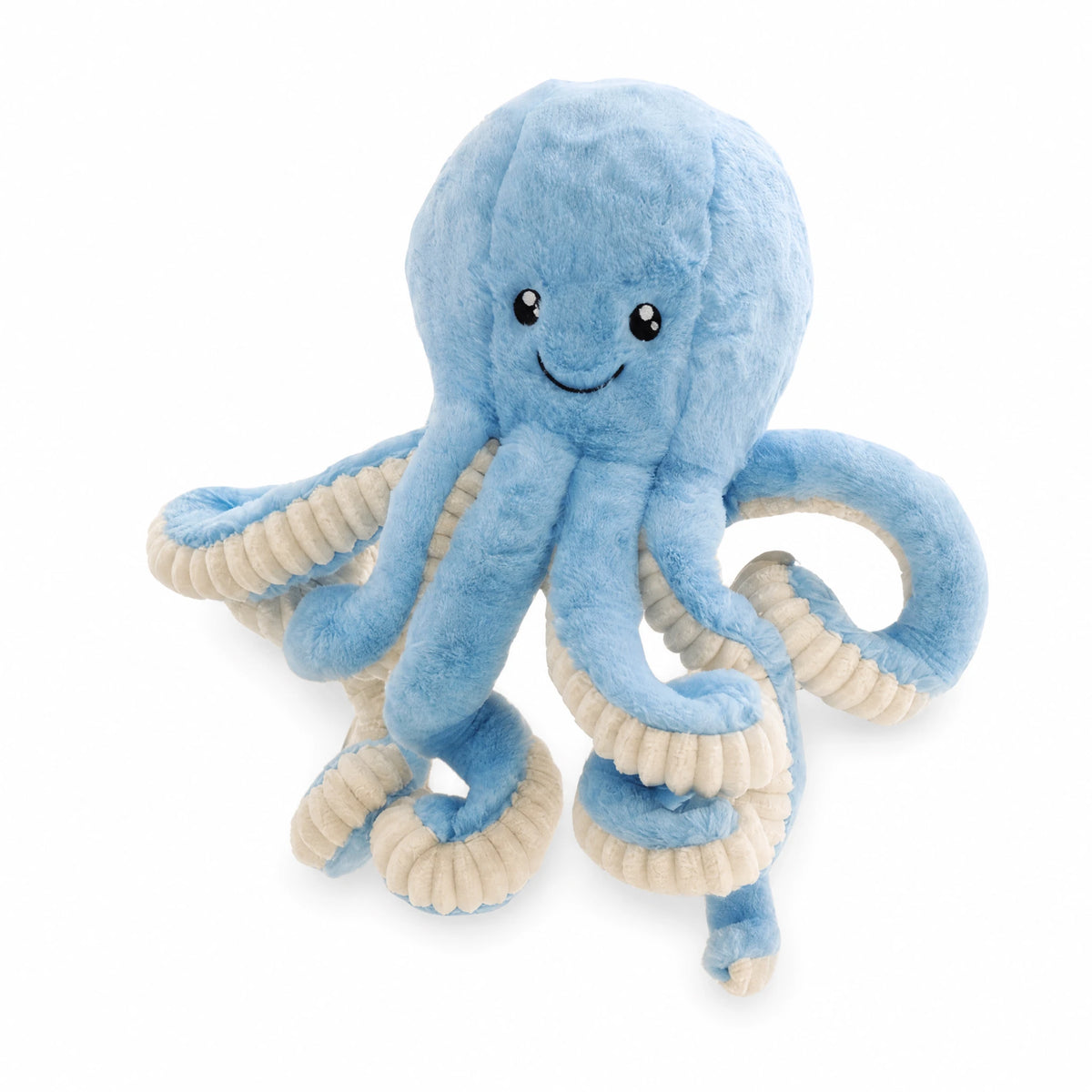 Octopus Plush with Textured Tentacles - Fond blanc