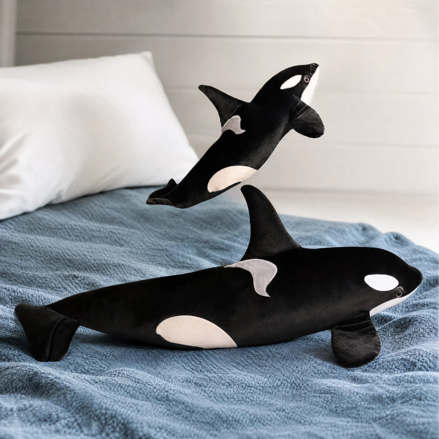 Orca Plush with Realistic Black and White Markings - Utilisation du produit