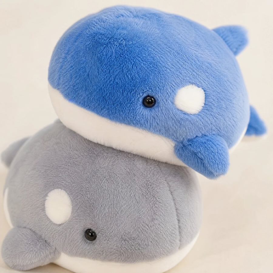 Orca Plush with Rounded Kawaii Design - Détail matière