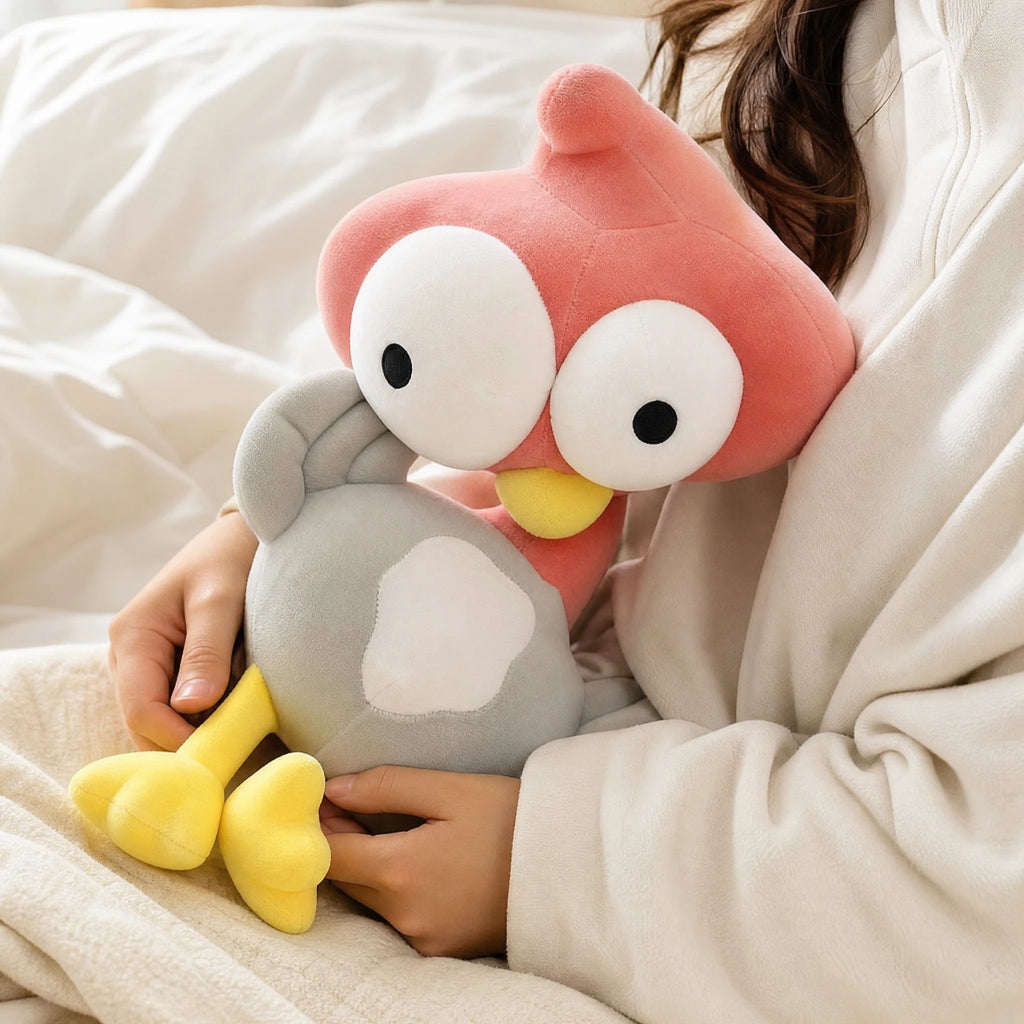 Ostrich Plush Toy with Big Eyes and Dangling Legs - Utilisation du produit