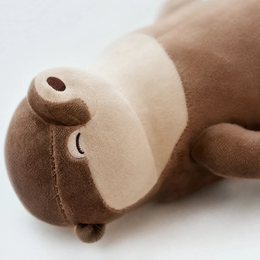 Otter Plush Pencil Case with Back Storage Pocket - Détail matière