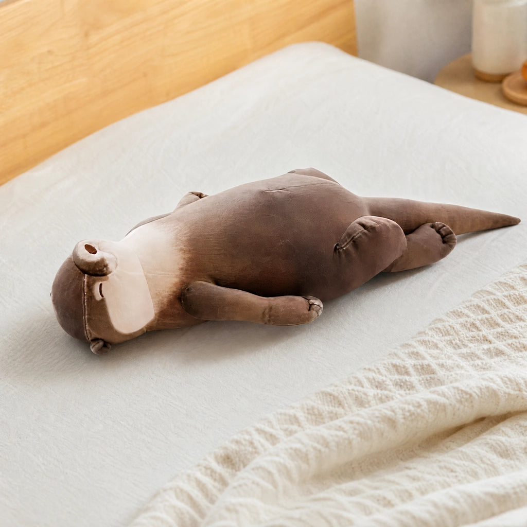Otter Plush Pencil Case with Back Storage Pocket - Utilisation du produit