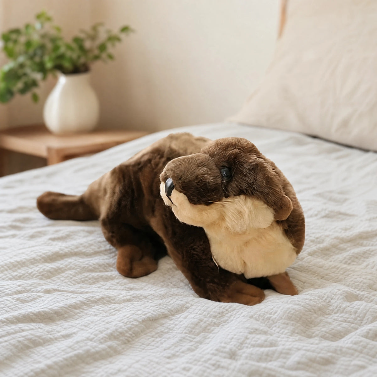 Otter Plush with Realistic Brown Coat - Utilisation du produit