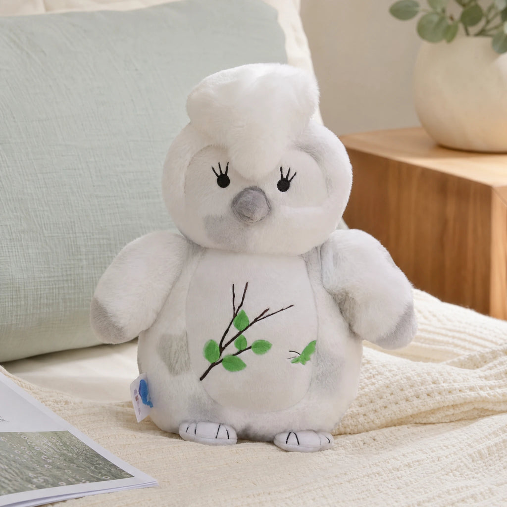 Owl Plush with Embroidered Branch Design - Utilisation du produit