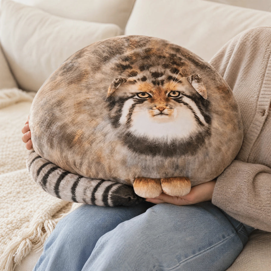 Pallas Cat Plush, Chubby Round Wildcat Design - Utilisation du produit