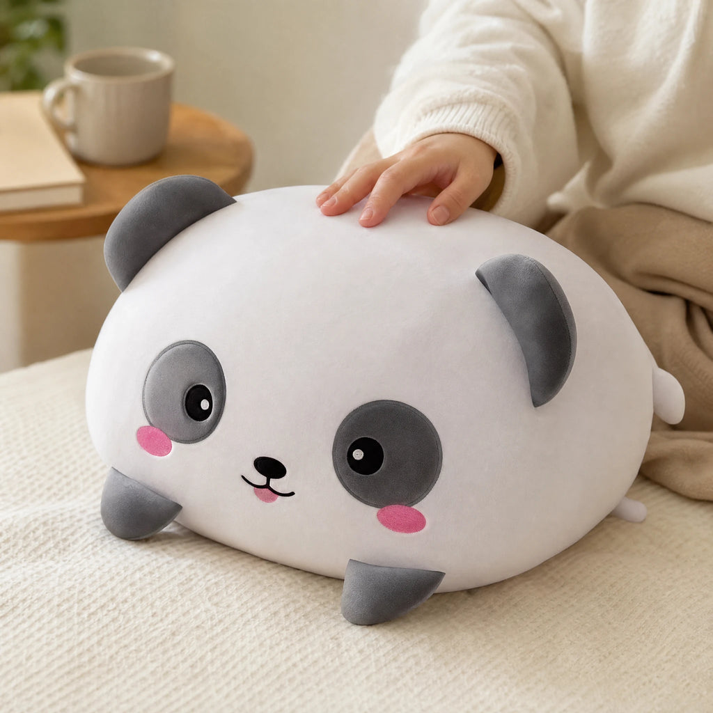Panda Pillow Plush with Round Design and Soft Cotton - Utilisation du produit
